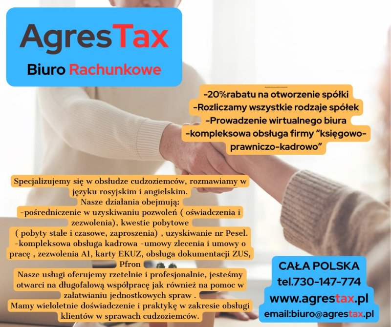 Firma Biuro Rachunkowe AgresTax