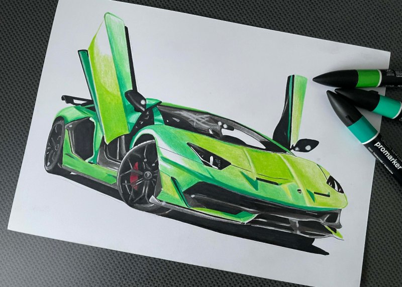 Rysunek samochodu, motoryzacja, na prezent,auto,h