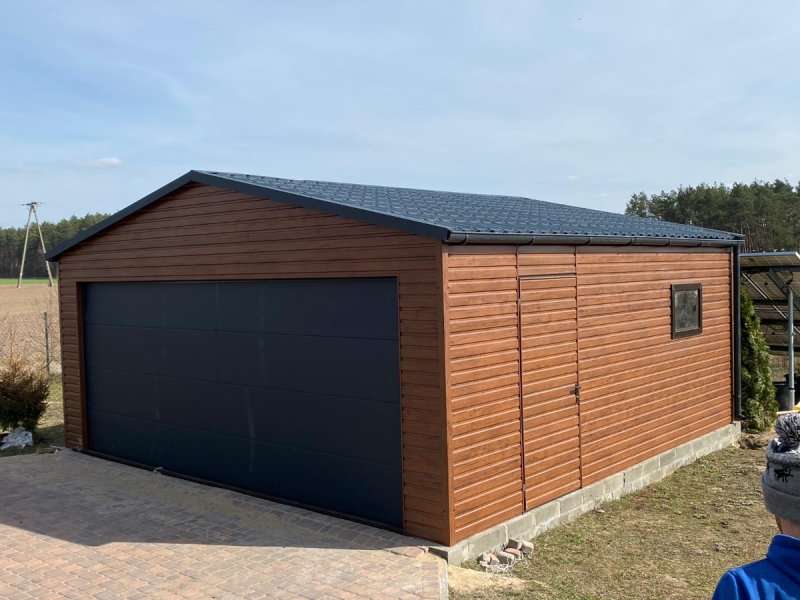 Garaże drewnopodobne, AKRYLOWE