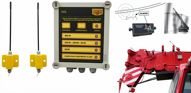 Sygnalizator czujnika wysokiego napięcia żuraw