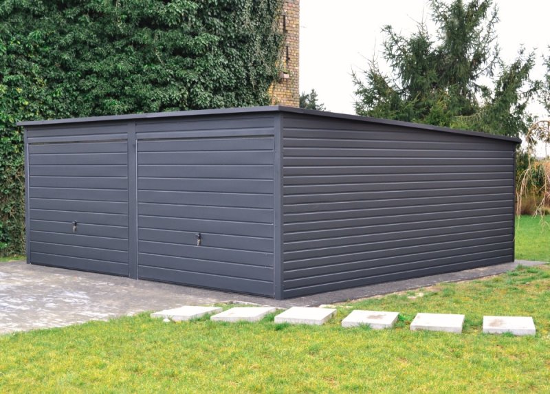 Garaże drewnopodobne i akrylowe 6m x 6m z blachoda - 07