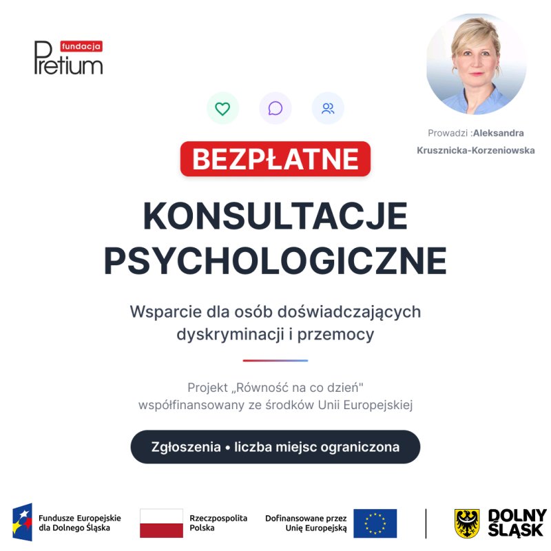 Bezpłatne konsultacje psychologiczne Wrocław