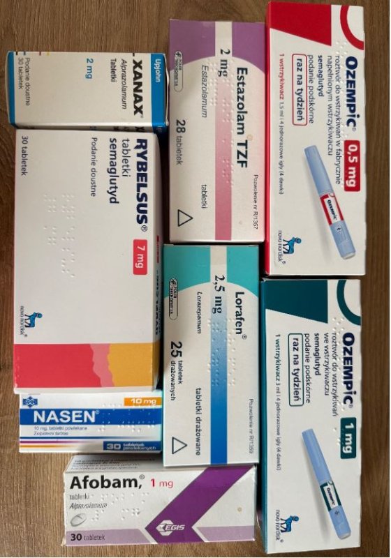 Sprzedam leki ze zdjęcia