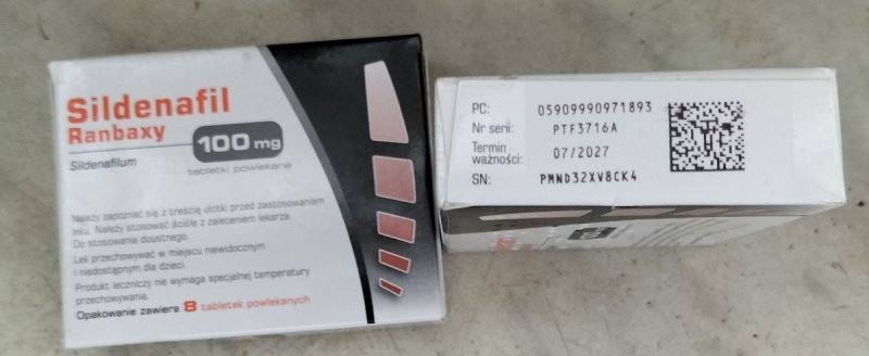 Viagra100MG,Sildenafil RANBAXY to Potencja i wzwód