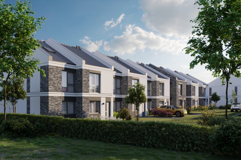 4 pokojowe mieszkanie z ogrodem w nowym szeregowcu