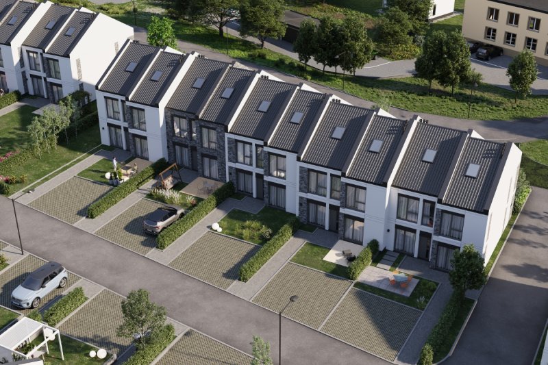 4 pokojowe mieszkanie z ogrodem w nowym szeregowcu - 02 4 pokojowe mieszkanie z ogrodem w nowym szeregowcu - 02