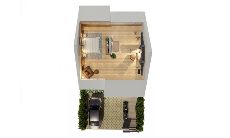 4 pokojowe mieszkanie z ogrodem w nowym szeregowcu - 03 4 pokojowe mieszkanie z ogrodem w nowym szeregowcu - 03