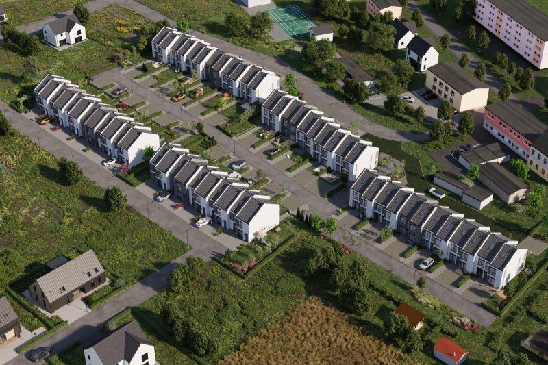 4 pokojowe mieszkanie z ogrodem w nowym szeregowcu - 04 4 pokojowe mieszkanie z ogrodem w nowym szeregowcu - 04