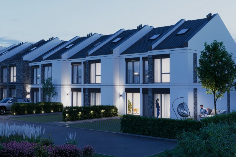 4 pokojowe mieszkanie z ogrodem w nowym szeregowcu - 06 4 pokojowe mieszkanie z ogrodem w nowym szeregowcu - 06