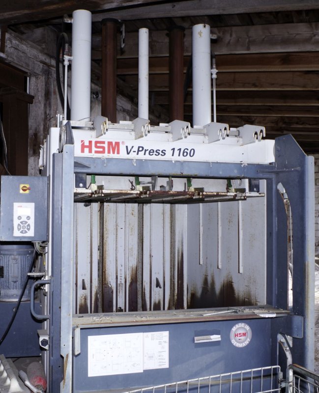 Prasa hydrauliczna HSM V Press 1160 max bandownica - 02 Prasa hydrauliczna HSM V Press 1160 max bandownica - 02