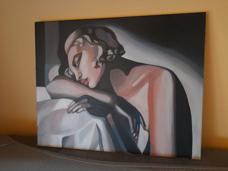 Sprzedam obraz Tamara Łempicka Kobieta Śpiąca