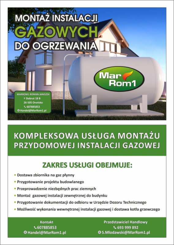 Montaż przydomowych zbiorników gazowych LPG - 01