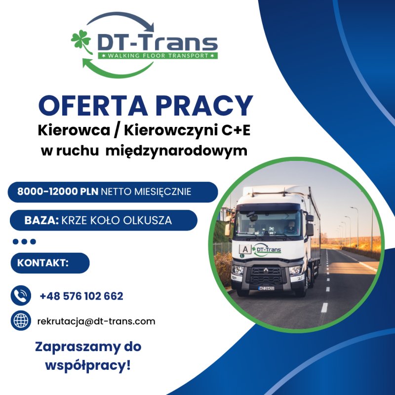 Kierowca kat. C+E Kierowczyni kat. C+E