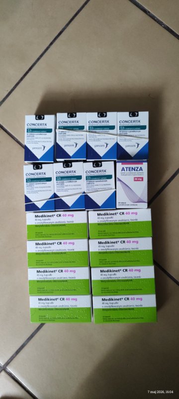 Concerta , Atenza , Medikinet , Zolpidem, Diazepam