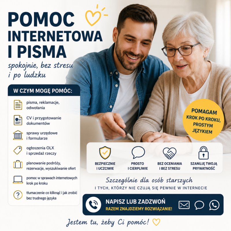 Pomogę ogarnąć sprawy online.Tanio.