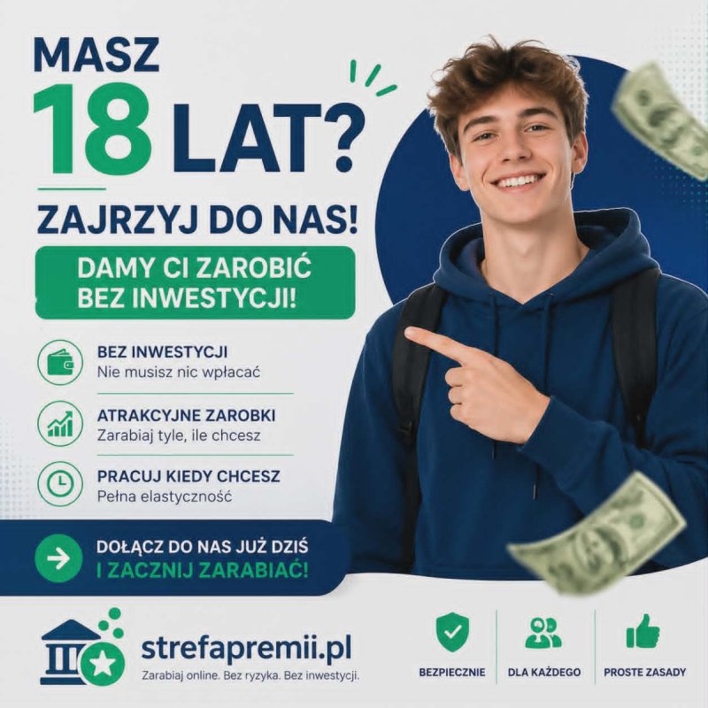 Dodatkowa premia za założenie konta odbierz od 3