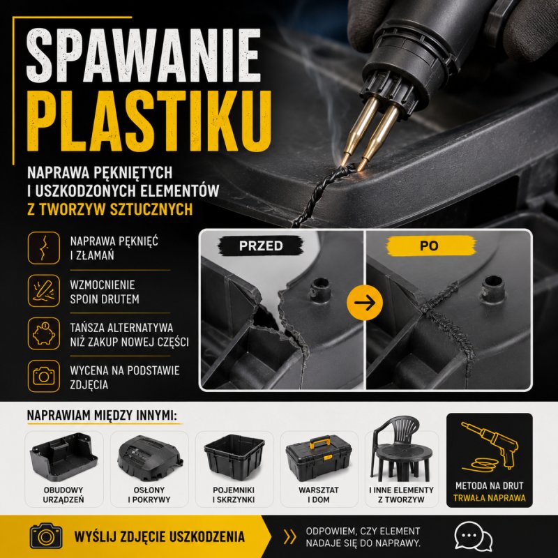 Spawanie Plastiku: Naprawa Pękniętych Elementów - 01