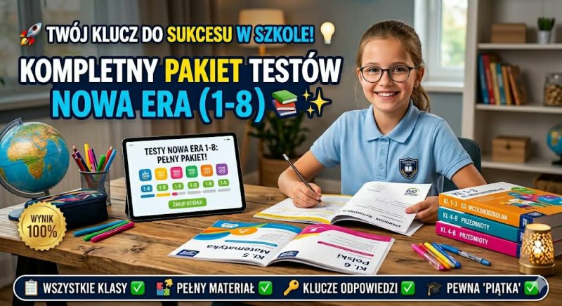 Pełny pakiet testów Nowa Era !!!!