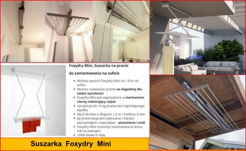 Suszarka podsufitowa,szybki montaż suszarek. - 05