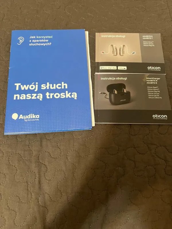 Oticon Zircon 1 mini Rite R, nowy, komplet