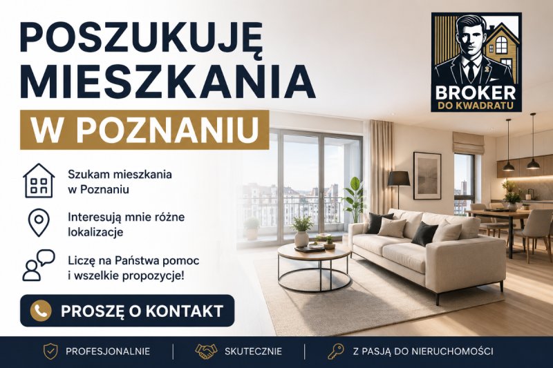 Poszukiwane mieszkanie w Poznaniu gotówka