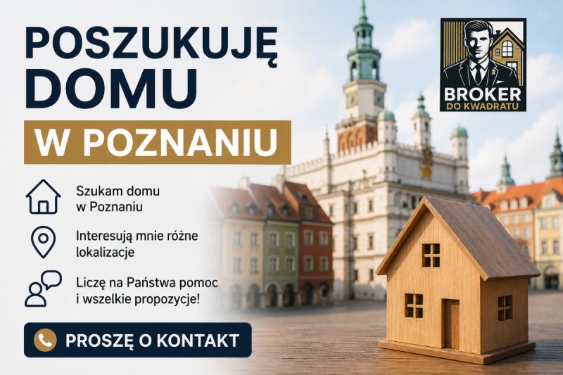 Poszukiwany DOM w okolicach Poznania +15km