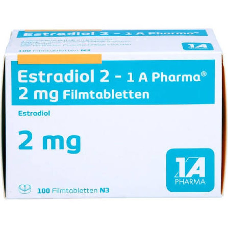 Tabletki Estradiol 2 1 A Pharma 100 tabletek