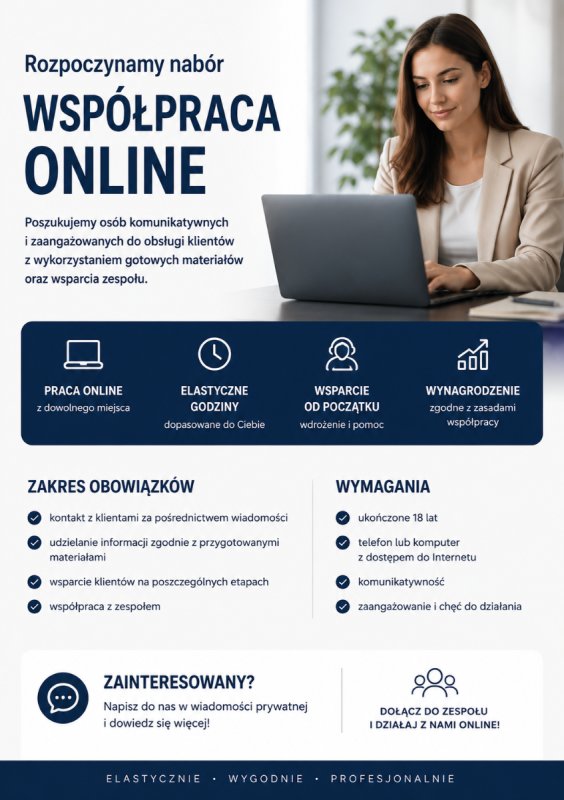 Pracownik obsługi klienta online