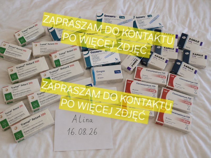 Leki. Tramal. Xanax. Medikinet. Clonazepamum
