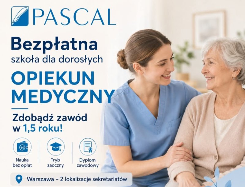 Bezplatna szkoła Opiekun medyczny Warszawa