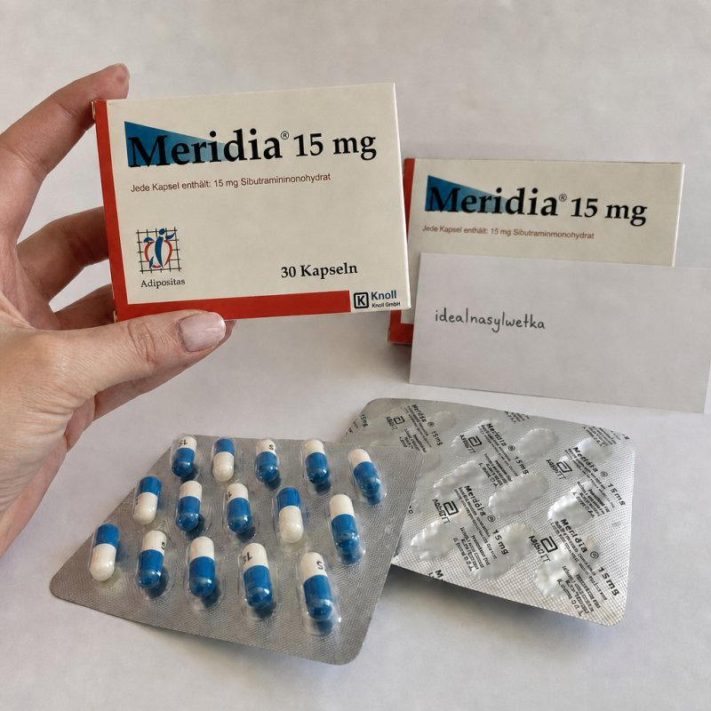 Oryginał z Niemiec Meridia 15mg 30 kaps HIT