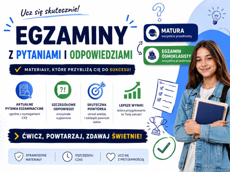Matura przecieki. Arkusze. Egzamin ósmoklasisty.