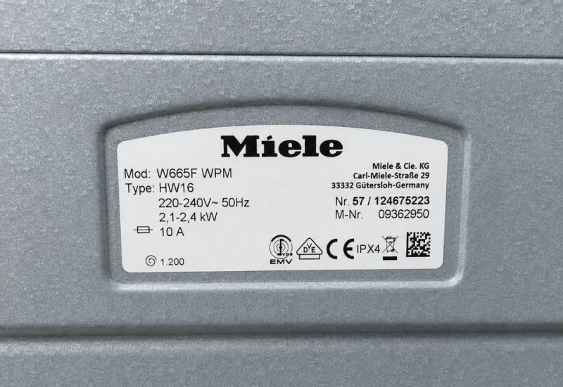 Pralka Miele Oddam - 01 Pralka Miele Oddam - 01
